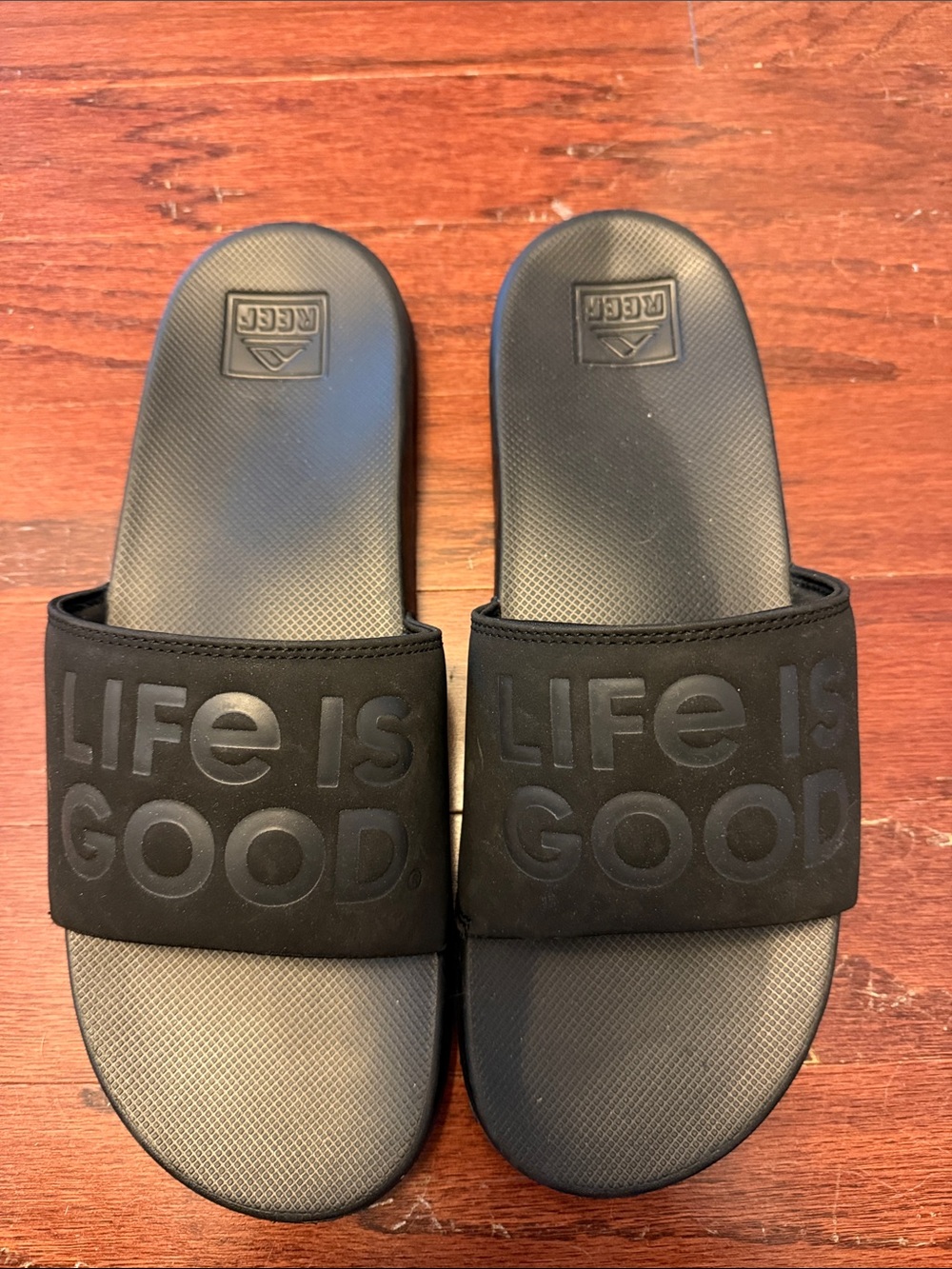 Reef Men's Black Slide Sandals - Classic Comfort - Picture 2 of 3